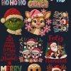 Lienzo DTF Navidad: Estampa 12 Poleras Diseños Tejidos