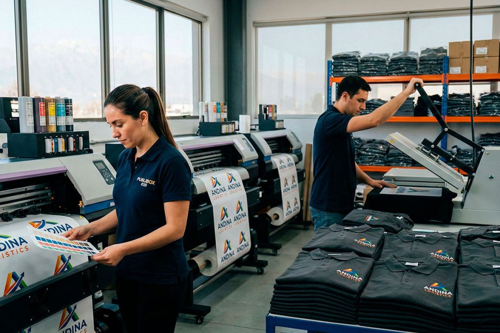 Personalización de ropa corporativa por mayor en la RM-STGO